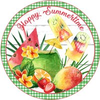 Sunshine Lieferung Company Kranz Schilder, Grüne Karo Borders, Sonnenblumen Daisys Wreath Wandbehang Türhänger, Schild Und Befestigung von DIYCraftsWithFriends