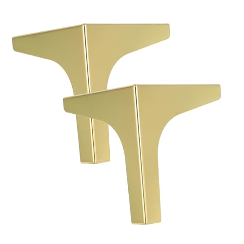 2Stücke Verstellbare Metall Möbelfüße Dreieckige Möbelbeine für Sofas Couchtische Kommoden Stabile Unterstützung mit Bodenschutzpolstern für DIY Möbel Upgrades von DIYEAH