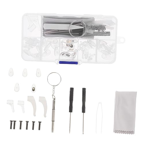 DIYEAH 1 Satz Brillen Reparaturset mit Schrauben Silikon Nasenpads und Schraubendreher für Zuverlässige Brillenreparaturen für DIY Reparaturen von Brillen und Uhren von DIYEAH