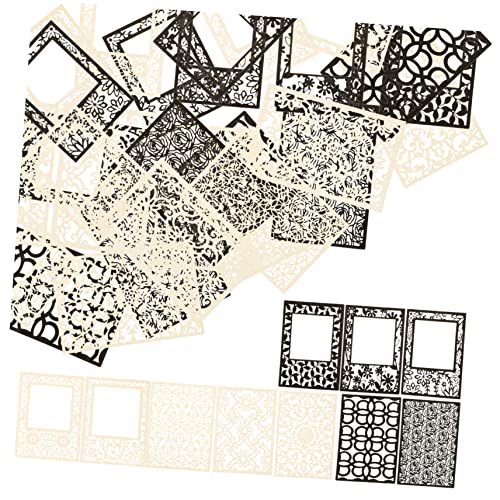 DIYEAH 1 Satz Hohlmaterial Papier Decoupage Paper Texturiert Papierhandwerk Sammelalbum Bastelpapier Kreativpapier Scrapbook Notizbuchpapier Backpapier Tagebuchmaterial Papier 40 Blatt von DIYEAH