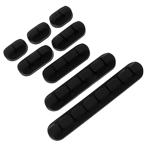 DIYEAH 1 Satz Kabelhalter Set Aus Silikon Teiliges Kabelmanagement Tool Für Schreibtisch Und Haushalt Selbstklebend Für Datenkabel Usb Kabel Und Mehr Zur Kabelorganisation Und 8 Stück von DIYEAH