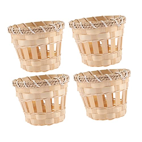 DIYEAH 1 Satz Lampenschirme Klein Handgefertigt Trommelform Deckenleuchte Abdeckung Rustikal Boho Stil Für Wohnzimmer Schlafzimmer Hotel 4 Stück von DIYEAH