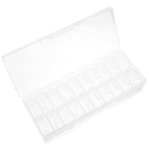 DIYEAH 1 Satz Mini Aufbewahrungsbox Kunststoff Teiliges Organizer für Schmuck Perlen und Kleinteile mit Deckel für Ordnung im Schlafzimmer und Büro von DIYEAH