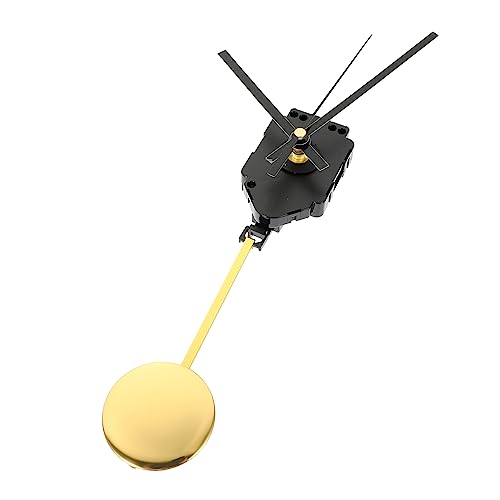 DIYEAH 1 Satz Pendelzeigerset Mechanismen klein Austausch des Uhrwerks für Wanduhren groß Retro Uhrersatzmechanismus Uhrenhardware Uhrenkomponenten-Kit Plastik Black von DIYEAH