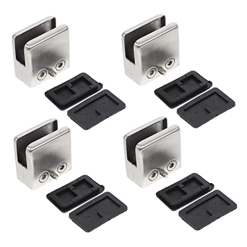 DIYEAH 1 Satz Teiliges Glasclip Für Glasplatten Rostfreie Glasklemmen Mit Kratzfreiem Halter Korrosionsbeständig Für Geländer Und Balkon Geeignet Für Innen Und Außenbereich 4 Stück DIYEAH 1 Satz Teiliges Glasclip Für Glasplatten Rostfreie Glasklemmen Mit Kratzfreiem Halter Korrosionsbeständig Für Geländer Und Balkon Geeignet Für Innen Und Außenbereich 4 Stück von DIYEAH
