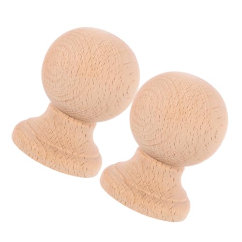 DIYEAH 1 Satz Teiliges Holzball Finials Aus Massivem Holz Dekorative Möbelverzierung Naturbelassen Fein Geschnitzt Geeignet Für Treppenhaus Und DIY Holzarbeiten 2 Stück DIYEAH 1 Satz Teiliges Holzball Finials Aus Massivem Holz Dekorative Möbelverzierung Naturbelassen Fein Geschnitzt Geeignet Für Treppenhaus Und DIY Holzarbeiten 2 Stück von DIYEAH