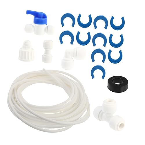 DIYEAH 1 Satz Teiliges Kühlschrank Wasseranschluss Set Robustes Pe und Pom Schnelle Installation für Kühlschränke Umkehrosmose und Mehr von DIYEAH