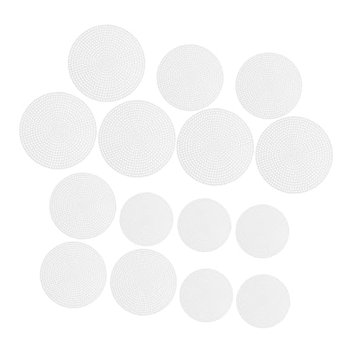 DIYEAH 1 Satz Teiliges Runde Strickplatten Flexiblem Kunststoff Strapazierfähige Transparente DIY Meshplatten Für Kreuzstich Häkeln Und Quilten Verschiedene 15 Stück von DIYEAH