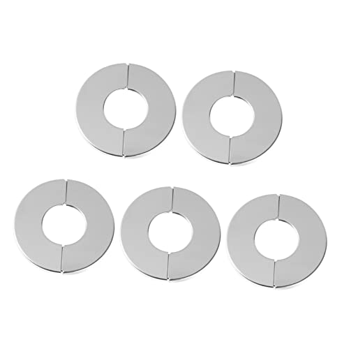 DIYEAH 1 Satz Wasserrohrabdeckungshalterung Mit Großen Dekorativen Löchern Wand Rohrleitungsrohre Runder Schutz Chromabdeckungen Abdeckkappe Heizkörperrohrabdeckung 5 Stück von DIYEAH