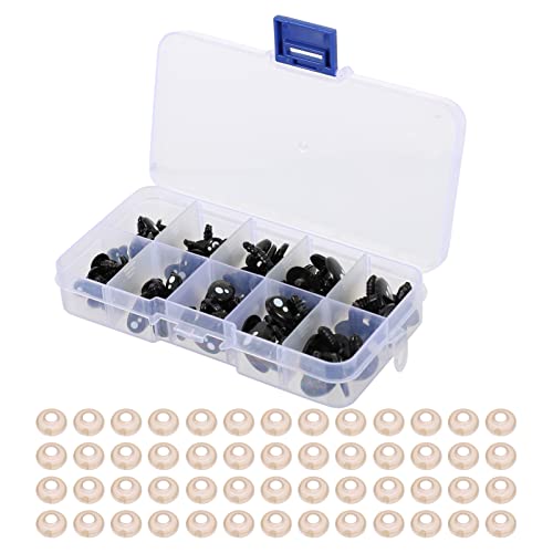 DIYEAH 1 Schachtel Plüschspielzeug Nase für DIY Handarbeiten Ovales Design für Handgemachte Puppen und Plüschtiere Verbessert die Kreativität und Fingerfertigkeit von Kindern Dekorative von DIYEAH