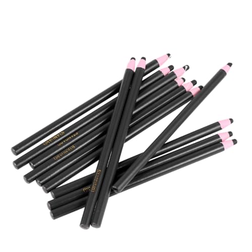 DIYEAH 1 Schachtel Teiliges Wachsstifte Schwarz Peel off Markierstifte für Holz Glas Leder Vielseitige Bastelkreide ohne Anspitzen für DIY Projekte und Präzises Zeichnen von DIYEAH