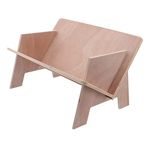 DIYEAH 1 Stück Mini Bücherregal aus Holz Einfaches Kompaktes Schreibtischregal für Dokumente und Bücher Stabil und Leicht zu Montieren für Büro und Zuhause von DIYEAH