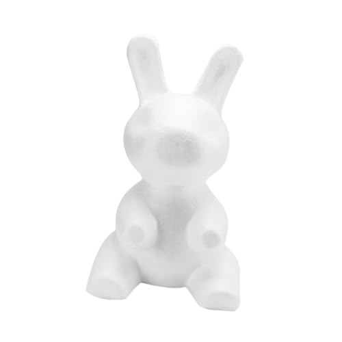 DIYEAH 1 Stück Schaummodell Weiß Kaninchen Hochzeit Wohnkultur Herstellung Gefälscht Polystyrol Mousse Blumendekor Liefert Hasenmodell Selber Bauen Modellierform in Hasenform Modellieren von DIYEAH