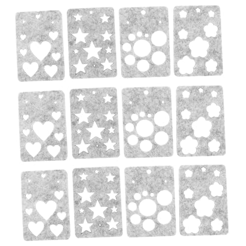 DIYEAH 10 Satz Nadelfilz Schablonen Herz und Blume DIY Filzvorlagen Anfänger mit Anleitung für Kreative Wollfilz Bastelarbeiten und Handgemachte Dekorationen DIYEAH 10 Satz Nadelfilz Schablonen Herz und Blume DIY Filzvorlagen Anfänger mit Anleitung für Kreative Wollfilz Bastelarbeiten und Handgemachte Dekorationen von DIYEAH