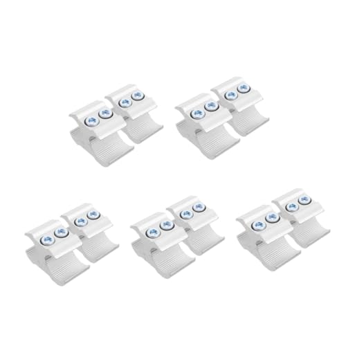 DIYEAH 10 Stck. Rohrschellen aus Aluminiumlegierung Halter für Rohre Sicherer Klemmbügel mit Rutschfester Oberfläche Vielseitig für Fahrrad und Sportgeräte Langlebig und Stabil von DIYEAH