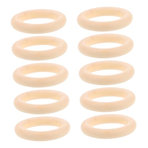 DIYEAH 10stücke Holzringe Natur Unbehandelt Für Diy Makramee Schmuckherstellung Bastelarbeiten Anhängerverbinder Massivholzringe Holzhandwerksringe DIYEAH 10stücke Holzringe Natur Unbehandelt Für Diy Makramee Schmuckherstellung Bastelarbeiten Anhängerverbinder Massivholzringe Holzhandwerksringe von DIYEAH