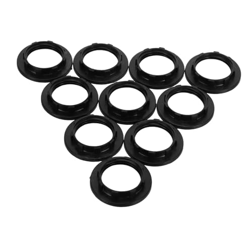 DIYEAH 10 Stück Lampenfassung Adapter Kunststoff Ring mit Innendurchmesser Hitzebeständige Fassung für Nachtlichter und Kronleuchter Einfache Installation für Vielseitige Anwendungen von DIYEAH
