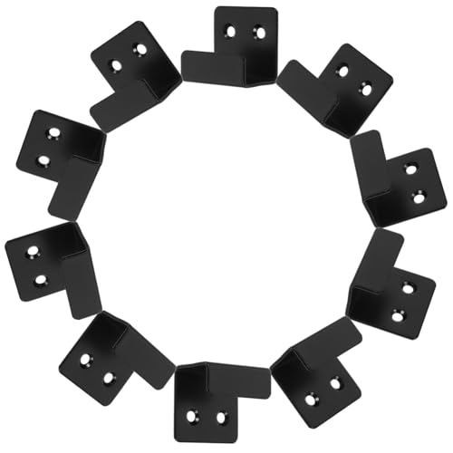 DIYEAH 10 Stück Robuste aus Schwarzem Eisen Praktische Wandhalter für Fliesen Werkzeugfreie Montage Minimalistisches Design Belastbar für Bilder Spiegel und Deko von DIYEAH