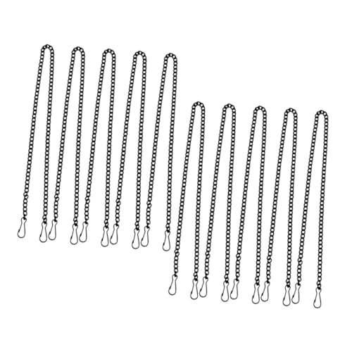 DIYEAH 10 Stück Schwarze Metall Hängeketten mit Clips Lang für Glasfenster Vogelhäuser Schilder Poster Vielseitige Aufhängung für Innen und Außen Robuste Ketten für Dekorative Ornamente DIYEAH 10 Stück Schwarze Metall Hängeketten mit Clips Lang für Glasfenster Vogelhäuser Schilder Poster Vielseitige Aufhängung für Innen und Außen Robuste Ketten für Dekorative Ornamente von DIYEAH