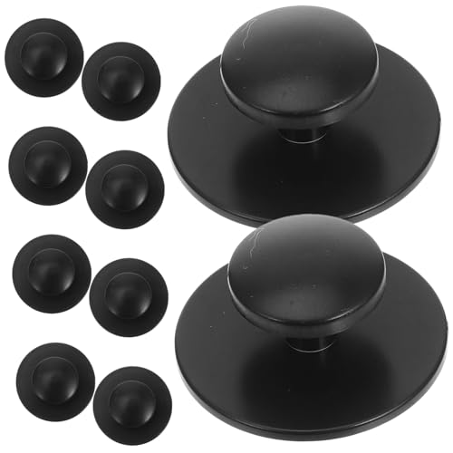 DIYEAH 10 Stück Selbstklebende Runde Schrankknöpfe Elegante Griffe für Küchenschränke Sicherer Halt für Glas Sicherheitstüren Einfache Montage Vielseitig für Schränke und Kleiderschränke von DIYEAH