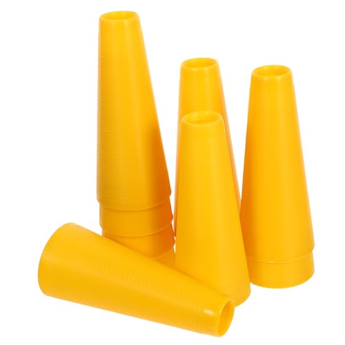 DIYEAH 10 Stück Strickgarnkegel zum Aufwickeln von Wolle und Garn, konische Kunststoffröhren, ideal für Heimwerkerprojekte, Nähmaschinenzubehör, Gelb DIYEAH 10 Stück Strickgarnkegel zum Aufwickeln von Wolle und Garn, konische Kunststoffröhren, ideal für Heimwerkerprojekte, Nähmaschinenzubehör, Gelb von DIYEAH