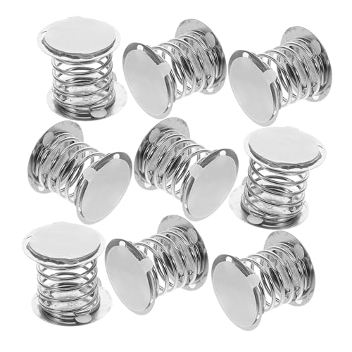 DIYEAH 10 Stück Teiliges Metall Doll Spring Base mit Doppelseitigem Kleber Kompakte Wackelfedern für Armaturenbrett Puppen DIY Bastelzubehör für Wackelnde Kopfspielzeuge Sichere Haftung von DIYEAH