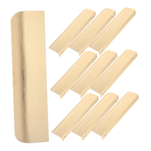 DIYEAH 10 Stück Teiliges Versteckte Schrankgriffe aus Robustem Aluminiumlegierung Langlebige Unsichtbare Möbelgriffe für Küchenschränke und Kommoden Einfache Montage Goldfarben Lang DIYEAH 10 Stück Teiliges Versteckte Schrankgriffe aus Robustem Aluminiumlegierung Langlebige Unsichtbare Möbelgriffe für Küchenschränke und Kommoden Einfache Montage Goldfarben Lang von DIYEAH