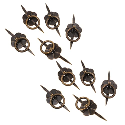 DIYEAH 10 Stück Vintage Schubladenknöpfe Teiliges U Förmige Eisenmöbelgriffe für Schränke Türen Kleiderschränke und Kommoden Robuste und Langlebige Möbelbeschläge von DIYEAH