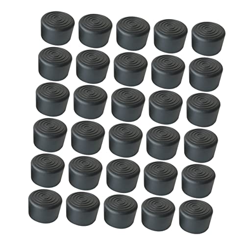 DIYEAH 100 Stück 25 Mm Gummimanschette Tischfüße Abdecken Tischbeinkappe Runde Stuhlkappe Anti-rutsch-Abdeckung Für Tischfüße Möbel Liefert Möbelbeinkappe Runder Spund Schlauchspund Black von DIYEAH