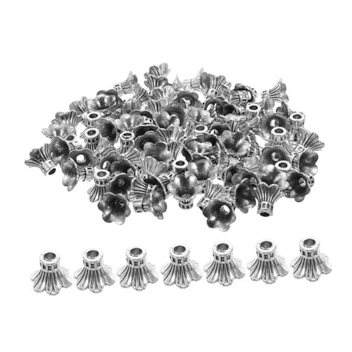 DIYEAH 100 Stück Blumen Perlenkappen Schmuck Perlenkappen Für Armbänder Blumenkappen Perlen Dekorative Metallkappen Schmuckherstellung Metallkappen Blütenblatt DIYEAH 100 Stück Blumen Perlenkappen Schmuck Perlenkappen Für Armbänder Blumenkappen Perlen Dekorative Metallkappen Schmuckherstellung Metallkappen Blütenblatt von DIYEAH