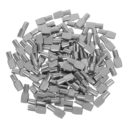 DIYEAH 100 Stück Halterungen für Glasschränke, Möbelstifte – rutschfeste Regalstifte aus Eisen, Klammern für Kleiderschränke, Bücherregalklammern für den Innenbereich von DIYEAH