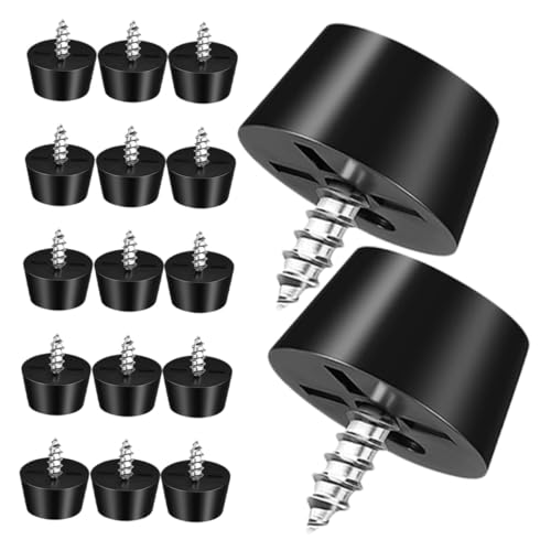 DIYEAH 100 Stück Teiliges Möbelgleiter Schraubfixierung rutschfeste Stuhlbeinkappen aus Langlebigem Material Geräuschdämpfende Bodenschoner für Holzstühle Tische und Sofabeine Einfache von DIYEAH