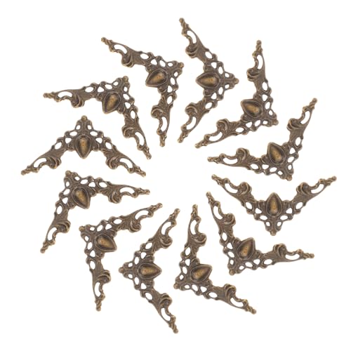 DIYEAH 100 Stück Vintage Metall Eckenschutz Bronze Album Corner Protector für Scrapbooking Foto Ecken Buchbinderschutz Dekorative Box Ecken für Notizbuch Ordner Auswahl DIYEAH 100 Stück Vintage Metall Eckenschutz Bronze Album Corner Protector für Scrapbooking Foto Ecken Buchbinderschutz Dekorative Box Ecken für Notizbuch Ordner Auswahl von DIYEAH