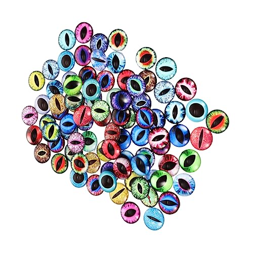 DIYEAH 100 Stück Glas-augenklappen Zur Schmuckherstellung Runde Mattierte Perlen Zubehör Für Puppen Puppenaugen DIYEAH 100 Stück Glas-augenklappen Zur Schmuckherstellung Runde Mattierte Perlen Zubehör Für Puppen Puppenaugen von DIYEAH