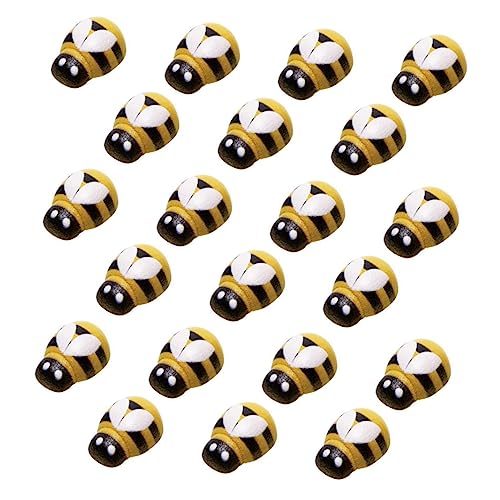 DIYEAH 100Stücke Selbstklebende Mini Holz Honigbienen DIY Bastelzubehör für Projekte für für Anlässe und Dekoration von DIYEAH
