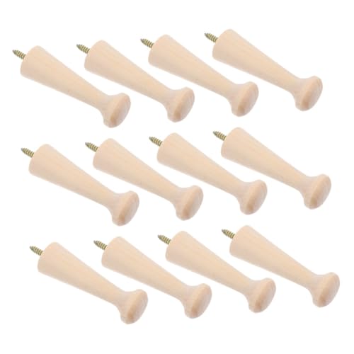 DIYEAH 12 Stück Einschraubbare Wandhaken Massivem Holz für Mäntel Taschen und Handtücher Vielseitige Aufhängemöglichkeiten für Flur Küche und Schlafzimmer DIYEAH 12 Stück Einschraubbare Wandhaken Massivem Holz für Mäntel Taschen und Handtücher Vielseitige Aufhängemöglichkeiten für Flur Küche und Schlafzimmer von DIYEAH