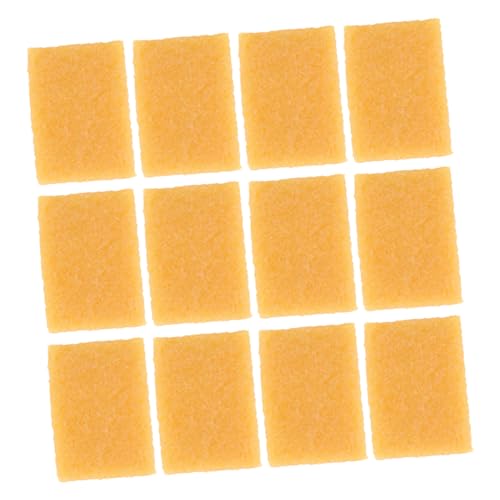 DIYEAH 12 Stück Natürlicher Gummiradierer zum Entfernen von Klebstoff und Kleberückständen Vielseitig Einsetzbar für Schonend für Kunstwerke Langlebiges Reinigungswerkzeug Gelb von DIYEAH