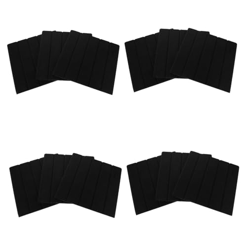 DIYEAH 12 Stück Teiliges Selbstklebendes Akustik-Wandpaneel Schwarze Polyesterfaser mit Vertikalem Streifendesign Schallabsorbierend und Schalldämmend für Wandmontage in Heimkino Studio von DIYEAH