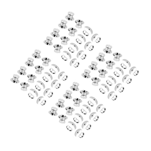 DIYEAH 120 Stck. Teiliges Metall Pin Backing Verschluss mit Verriegelung Sichere Pin Halter für Anstecknadeln Krawattenklammern und Broschen Einsetzbar für Kleidung Hüte Taschen und von DIYEAH