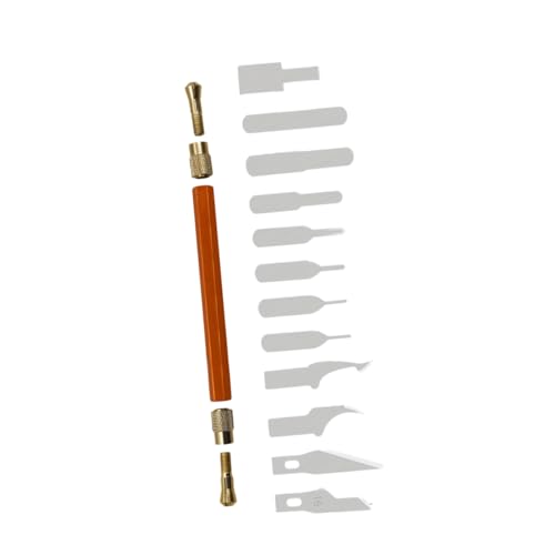 DIYEAH 13 Stück Teiliges Präzisions skalpell Handy folien Gravur und Reparatur Scharfe Edelstahl klingen für Modellbau Kunsthandwerk und Feine Schneidearbeiten von DIYEAH