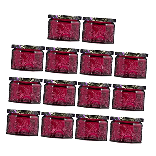 DIYEAH 14 Stück Teiliges Kerzengläser mit Deckel Hochwertige Glasbehälter für DIY Kerzenherstellung Dekorativ und Praktisch für Aromatische Kerzen und Geschenkideen DIYEAH 14 Stück Teiliges Kerzengläser mit Deckel Hochwertige Glasbehälter für DIY Kerzenherstellung Dekorativ und Praktisch für Aromatische Kerzen und Geschenkideen von DIYEAH