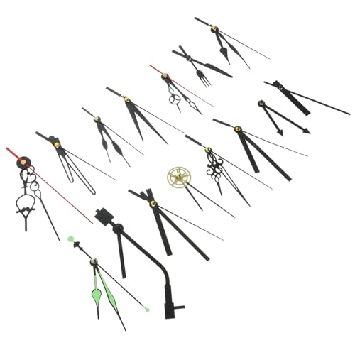 DIYEAH 15 Sätze Teiliges Uhrzeigersatz aus Robustem Kunststoff Leicht und Installieren Vielseitig Passend für DIY Uhrreparaturen und Stilvolle Wanduhren Langlebig Modernem Design von DIYEAH