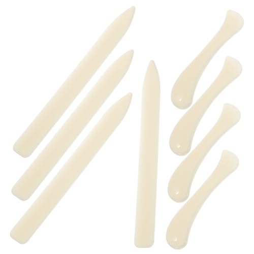 DIYEAH 16 Stck. Teiliges Kunststoff Falzbein mit Geraden und Gebogenen Falzwerkzeugen Ergonomisch Leicht und Tragbar für Briefumschläge Öffnen Buchbinden Kartenherstellung und Bürobedarf von DIYEAH