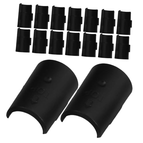 DIYEAH 16 Stück Teiliges Kunststoff Metall regalclips für Drahtregale Werkzeugfreie Montage Vielseitig Einsetzbar für Küche Bad und Büro Stabile Befestigung für Rohrdurchmesser von DIYEAH