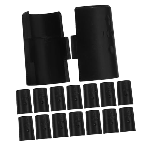 DIYEAH 16 Stück Teiliges Kunststoff Regalclips für Drahtregale Befestigung Werkzeugfreie Montage Kompatibel mit Rohraußendurchmesser Vielseitig für Küche Bad Büro Geeignet Schwarz von DIYEAH