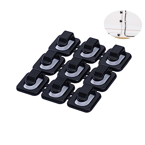 DIYEAH 18 Stück Kabel Organizer Teilig Selbstklebende Kabelclips zur Kabelverwaltung für Schreibtisch und Zuhause Passend für Lade und USB Kabel Schwarz von DIYEAH