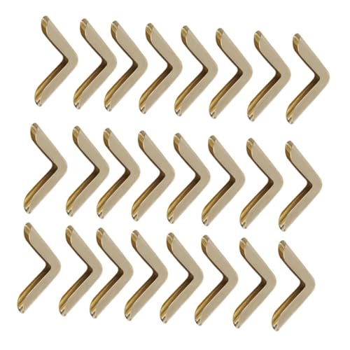 DIYEAH 180 Stück Vintage Metall Buchecken Gold Eckenschutz für Fotoalben Scrapbooking Notizbücher Dekorativer Kantenschutz für Alben Ordner Journale von DIYEAH