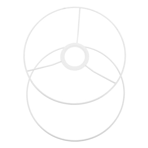 DIYEAH 1Satz Runder Lampenschirmrahmen DIY Lampenschirm Ring für Tischlampe Stehlampe Pendelleuchte Stabil Vielseitig Einsetzbar Hochwertiger Drahtrahmen von DIYEAH