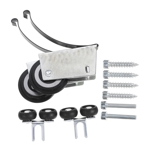 DIYEAH Metall Schiebetürrollen Schrankrollen Mit Führungsriegel Und Kugelgelagertem Pulley Rad Für Schiebetüren Leise Und Stabil Für Kleiderschränke Und Möbel von DIYEAH