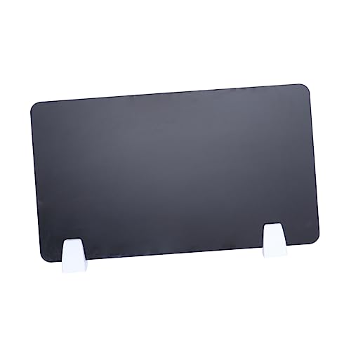 DIYEAH 1Stück Büro Schreibtischtrennwand aus Hochwertigem Acryl Praktische Desktop Partitionsplatte Schwarz als Testtrennplatte und Sichtschutz für Effektives von DIYEAH